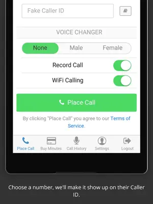 Fake Caller ID android App screenshot 1